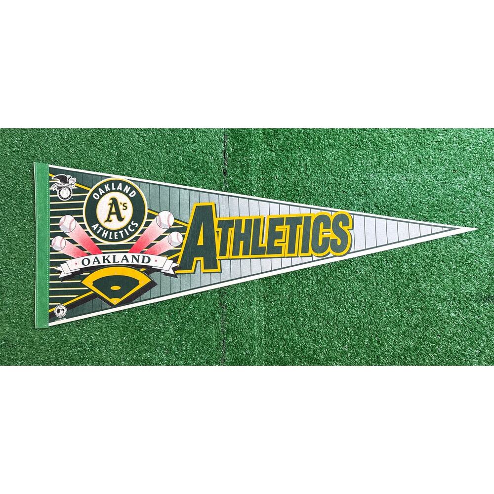 Vintage Oakland Athletics Felt Pennant 12x30 MLB Baseball Wall Decor Retro
